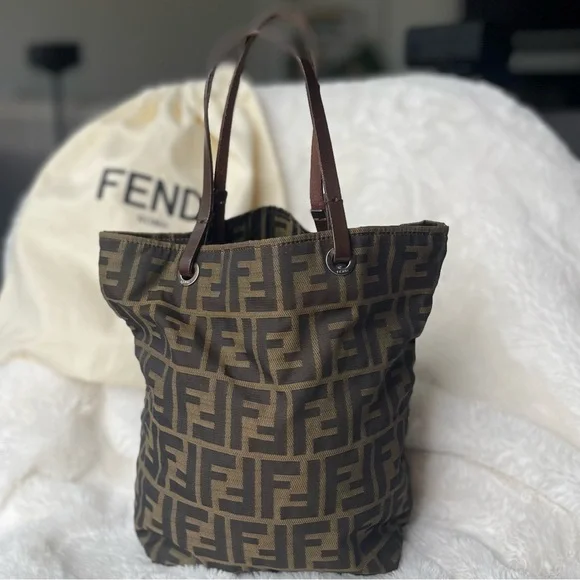Fendi Bags 0 Authentic Preloved Fendi Zucca Tote Poshmark